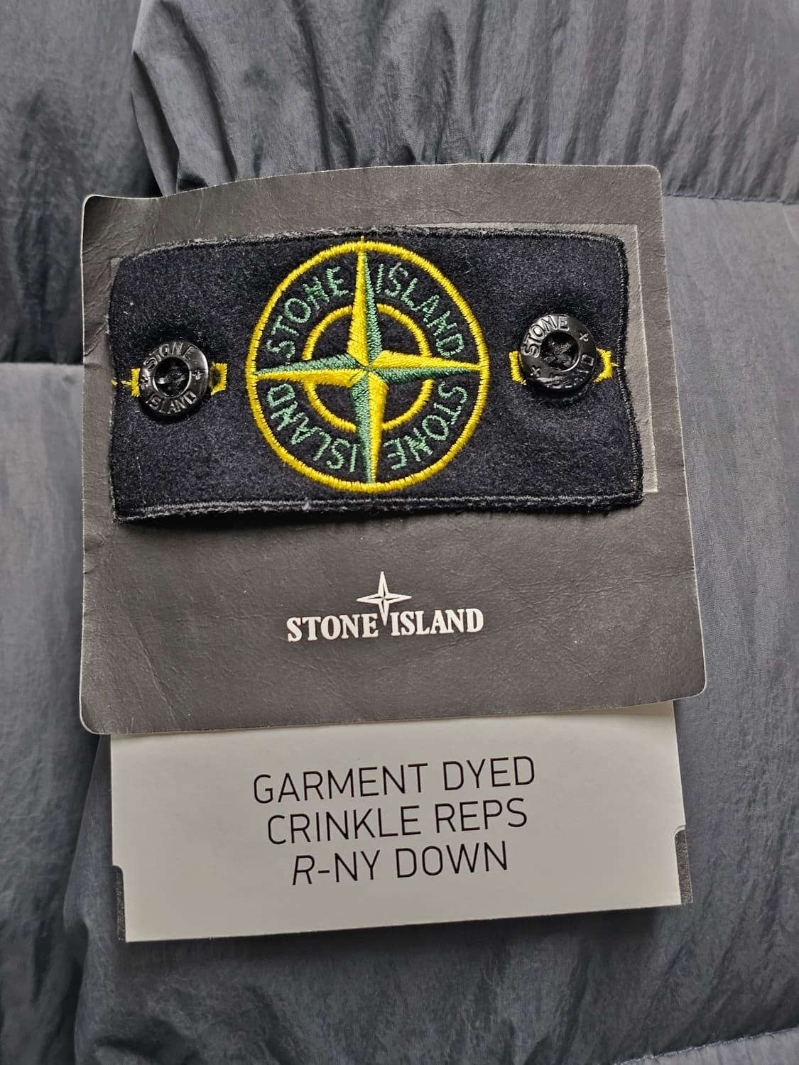 스톤아일랜드 가먼트 다이드 크링클랩스 리사이클 나일론 후드 다운 자켓 상품이미지3