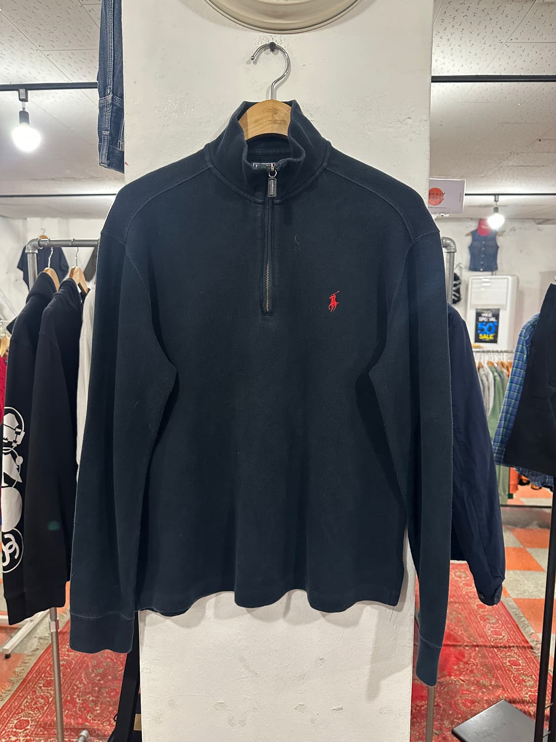 폴로 반집업니트 상품이미지1