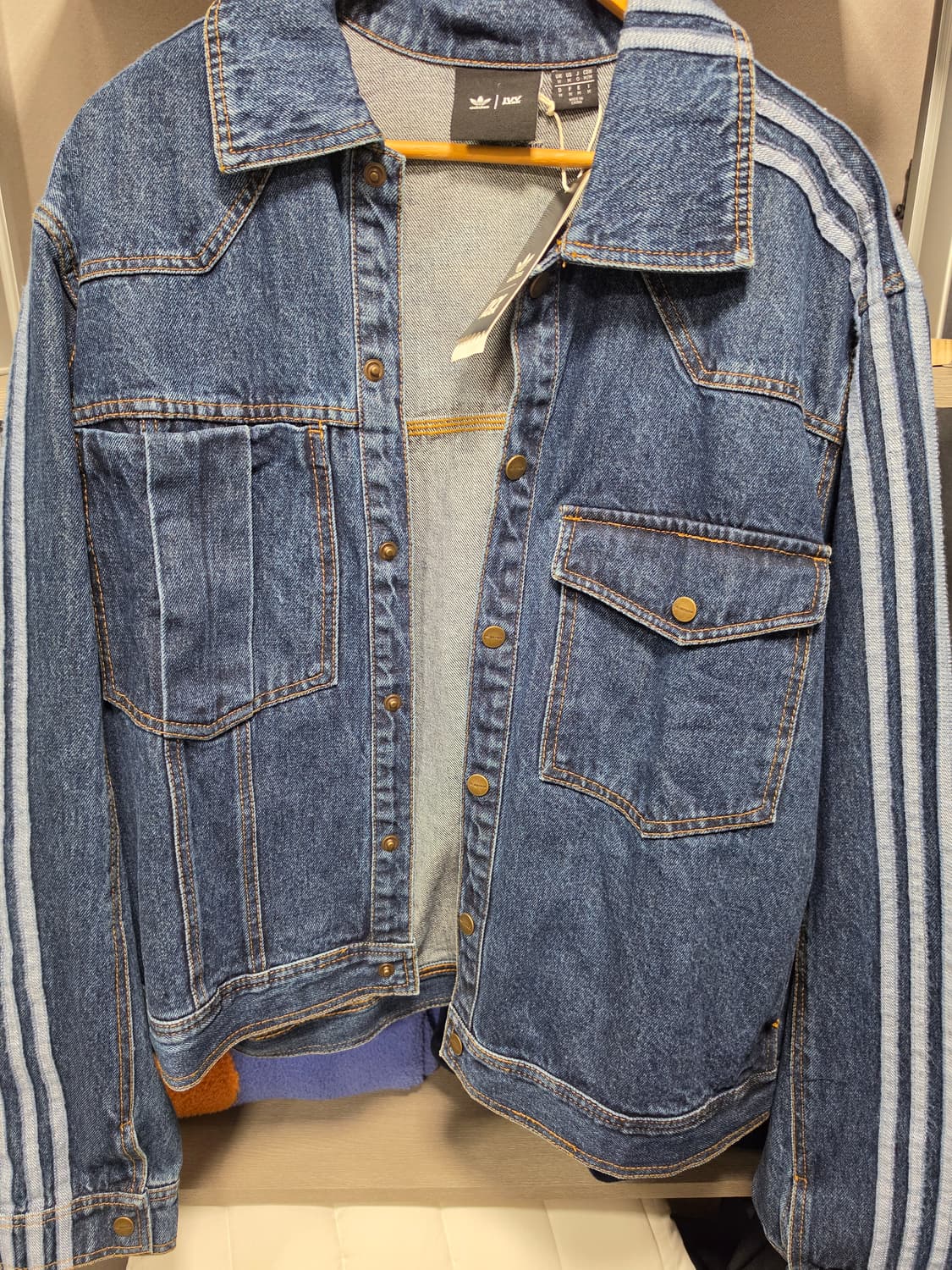 아디다스 오리지널스 X 아이비파크 데님 자켓 M (105)새상품 상품이미지7