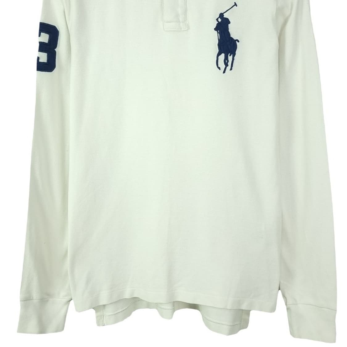 [폴로 랄프로렌] 빅포니 로고 자수 긴팔 카라티 화이트 M18694 상품이미지5