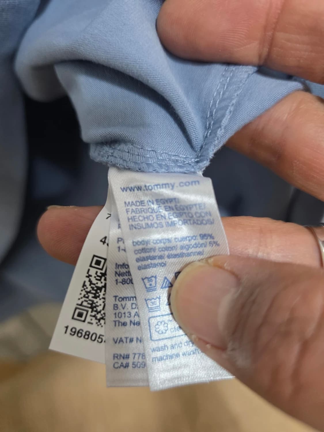 [새제품] 타미힐피거 스트레치 코튼 롱슬리브 긴팔티 L 상품이미지8