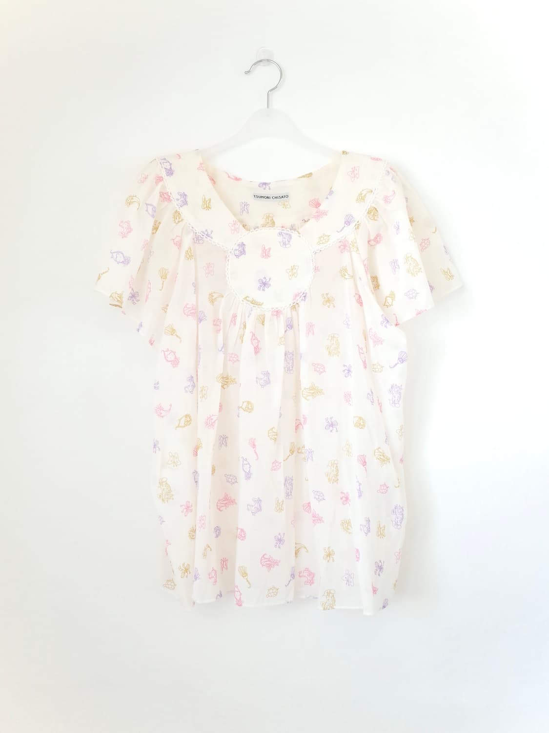 츠모리치사토 패턴 블라우스 상품이미지4