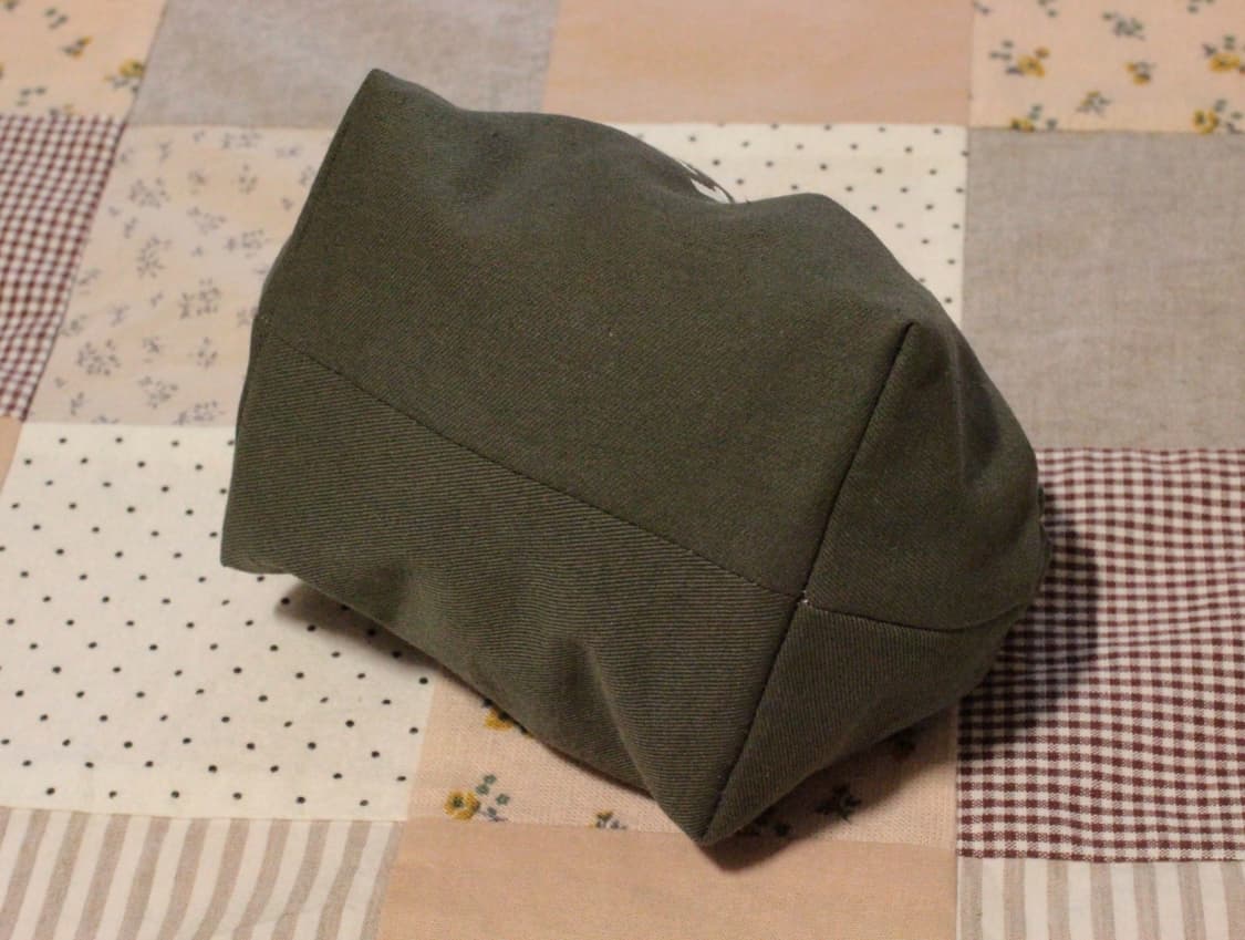 핸드메이드 카키 바네 파우치 상품이미지4