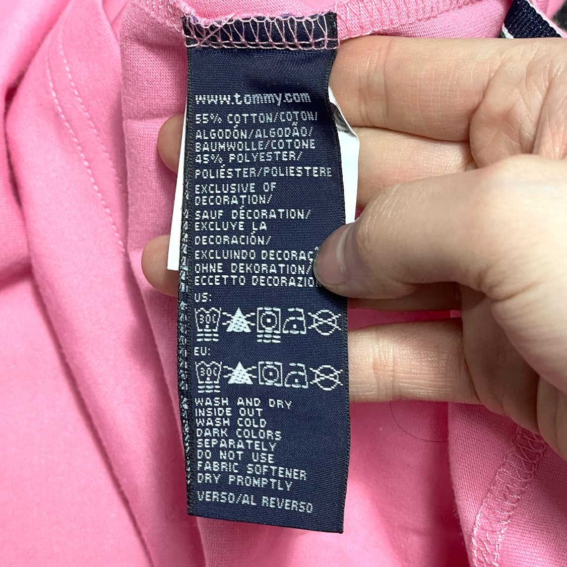 타미힐피거 골프 핑크 카라티셔츠 여성M 상품이미지5