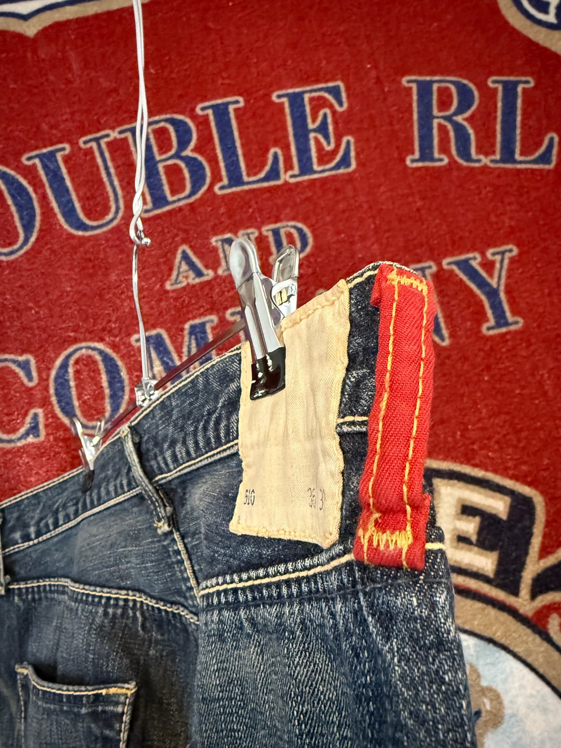 리바이스 510 레드루프 36/33 옐로우스티치 상품이미지8