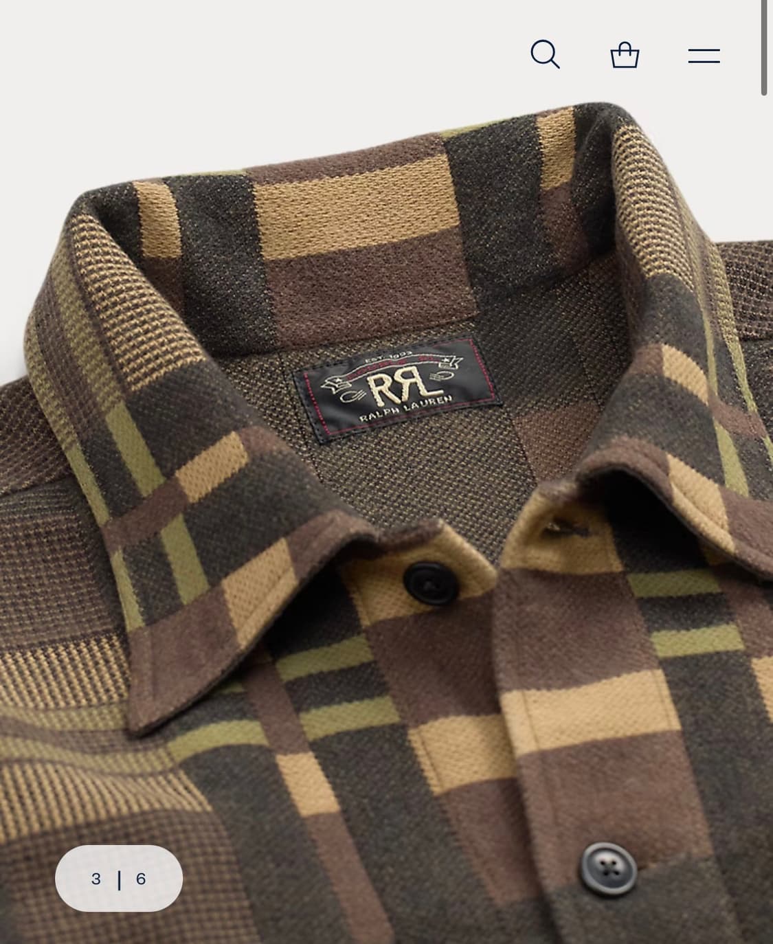 rrl 더블알엘 패턴 자카드 오버셔츠 상품이미지2