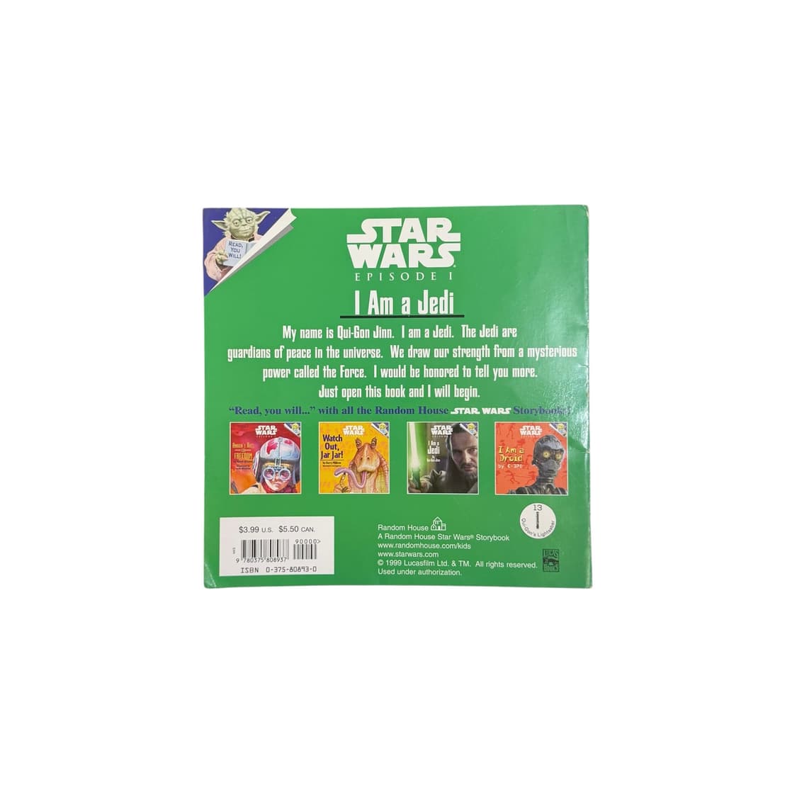 90s STAR WARS <Episode I: I Am a Jedi> 상품이미지2