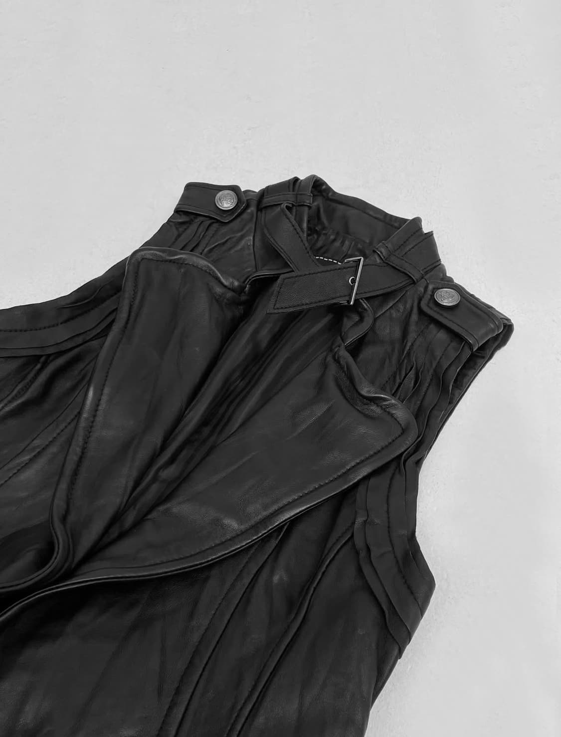 버클 양가죽 베스트 상품이미지4