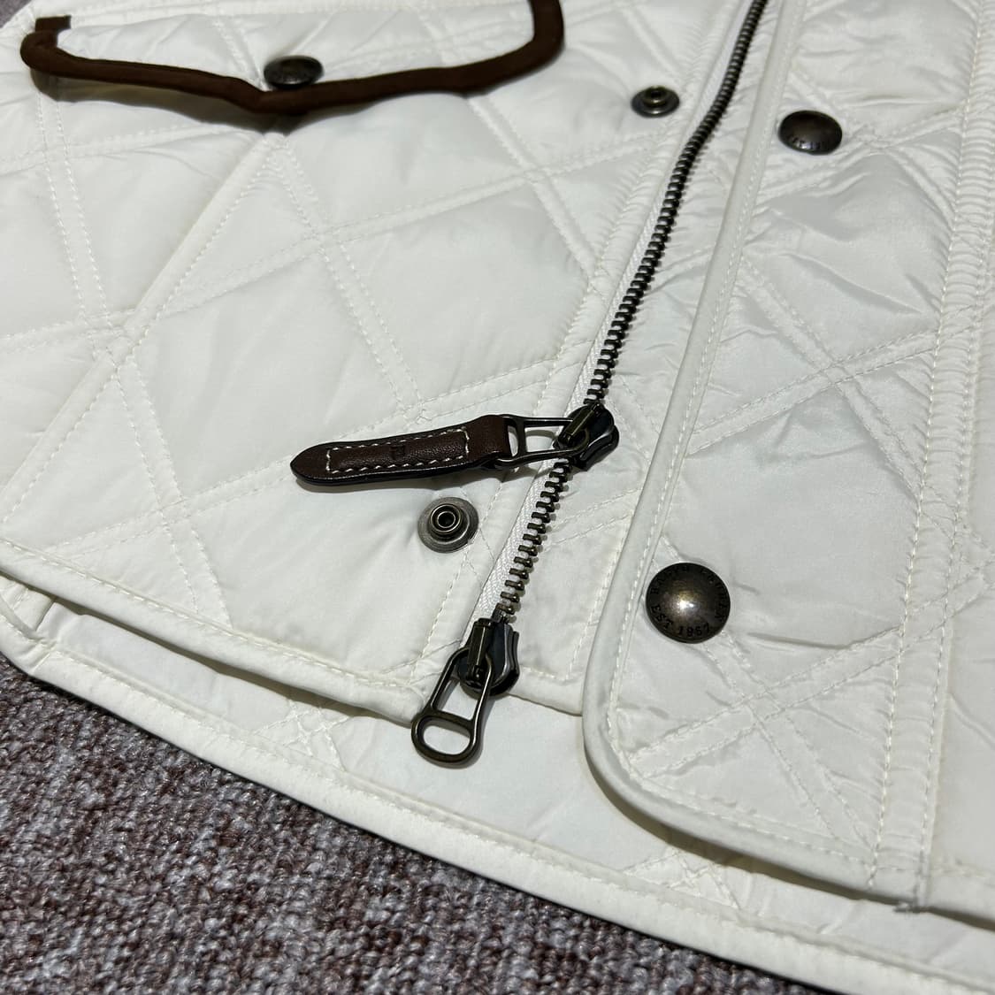 여S) 폴로 랄프로렌 퀼팅 조끼 베스트 화이트 2way 상품이미지6