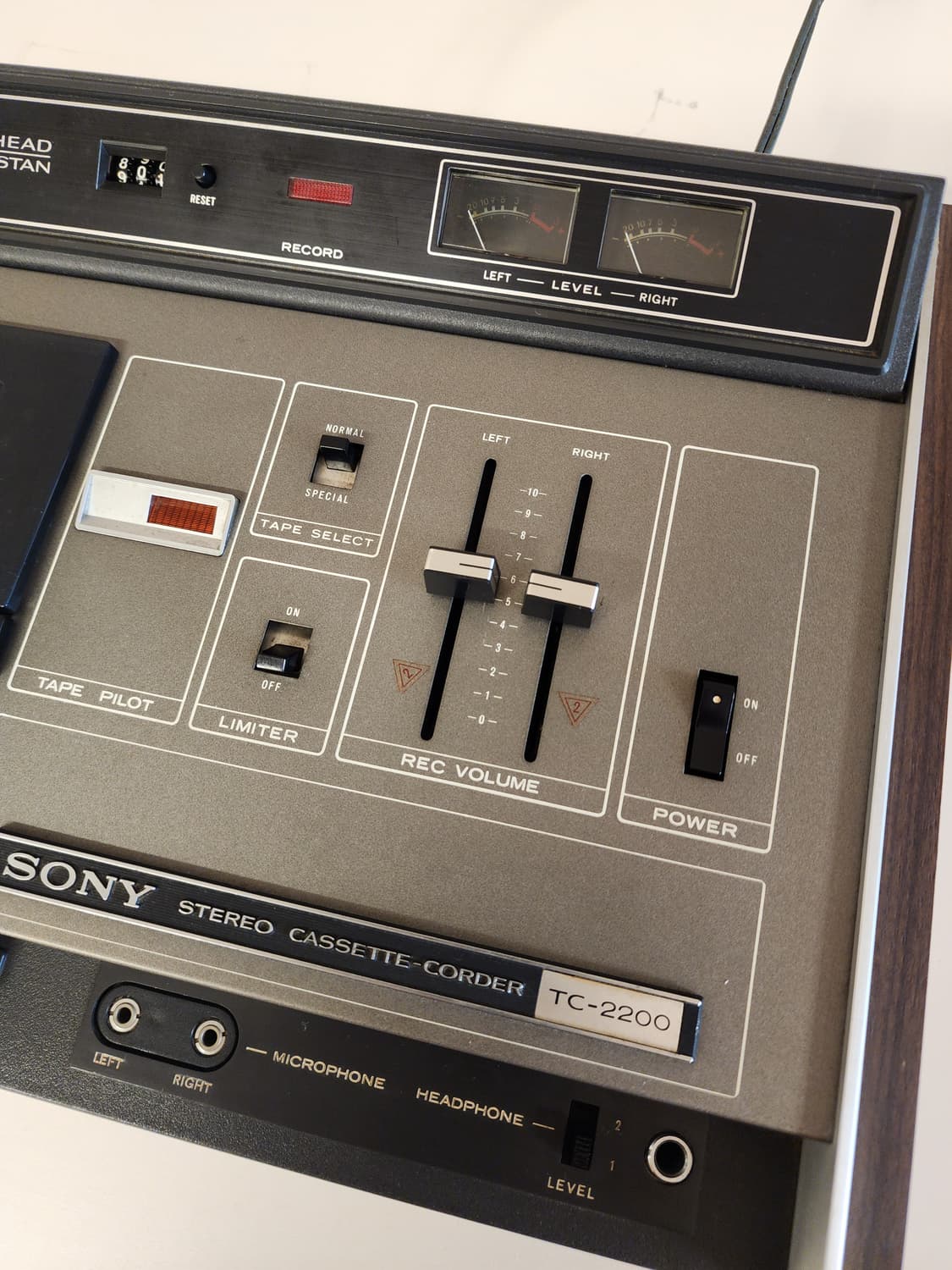 빈티지 소니 스테레오 카세트 데크 TC-2200 상품이미지4