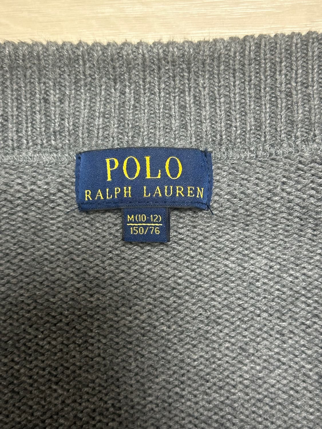 폴로 그레이 니트 집업 상품이미지3