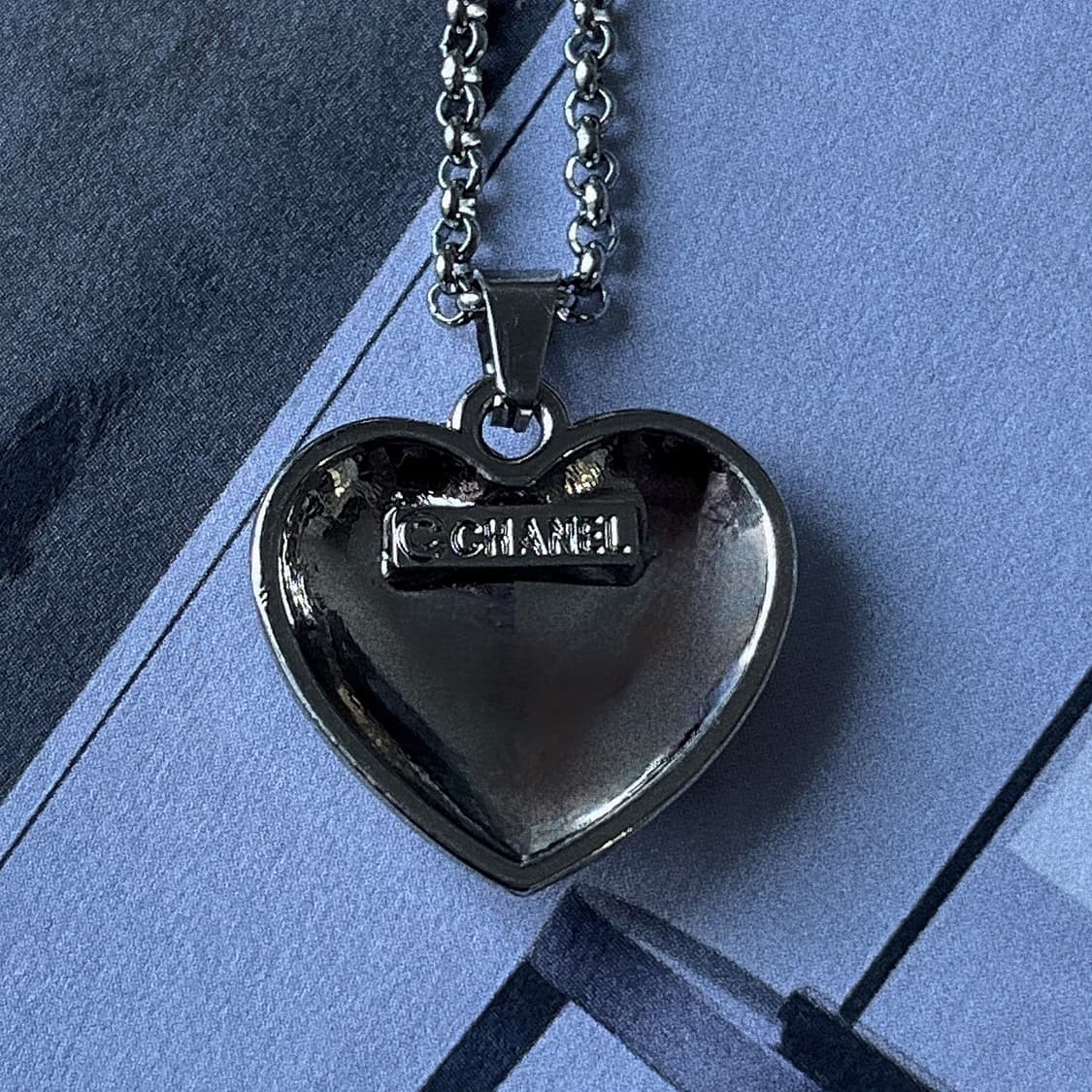 샤넬 플라워 하트 실버 목걸이 (컬러 선택 가능) 상품이미지5
