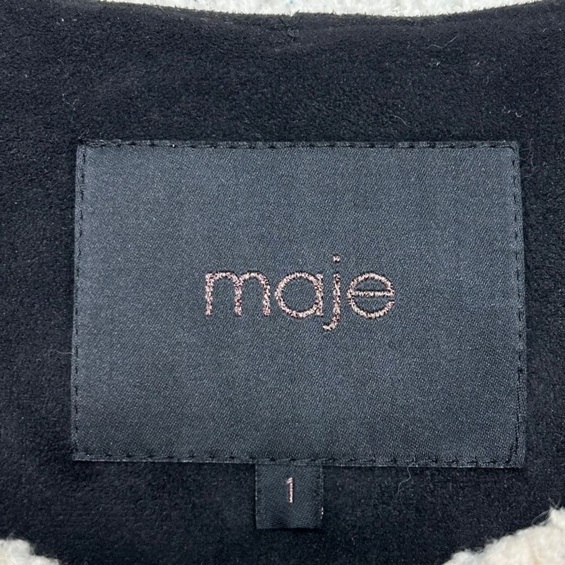 마쥬 시어링 배색 퍼코트 1 상품이미지4