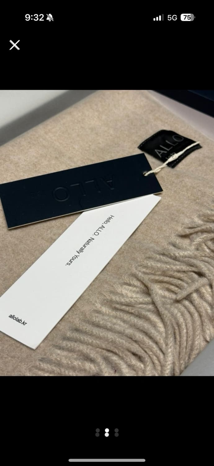 택달린 새상품) 울코튼 머플러 상품이미지2