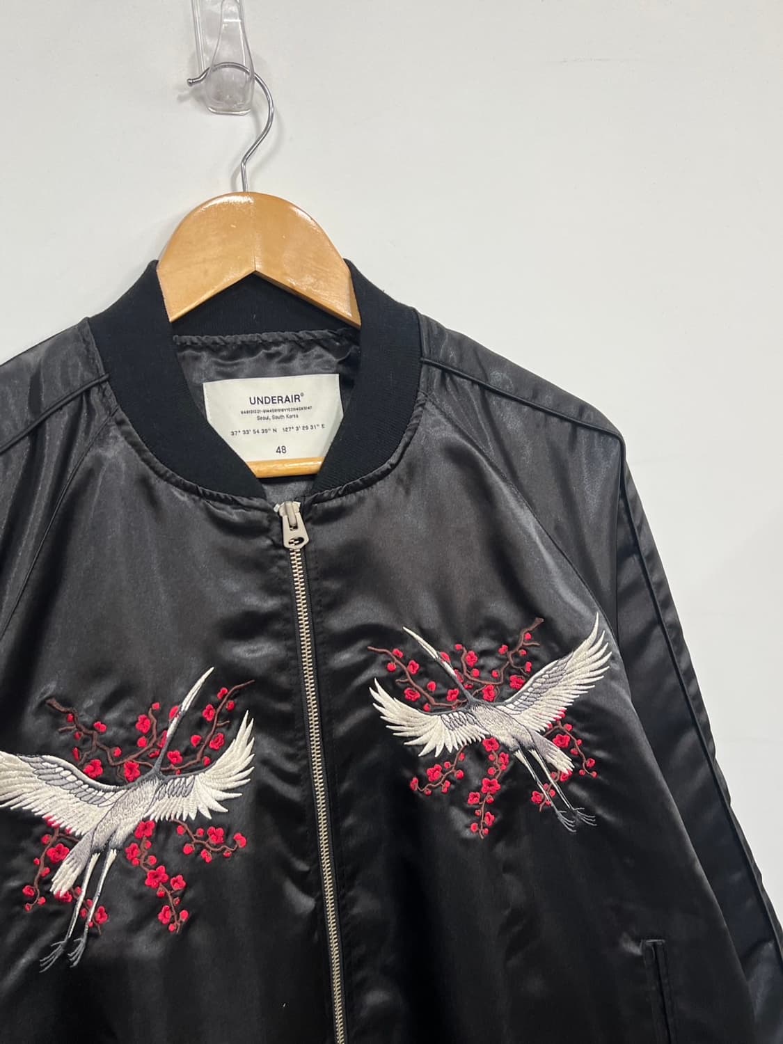 언더에어 학 자수 빈티지 스카쟌 자켓 상품이미지2