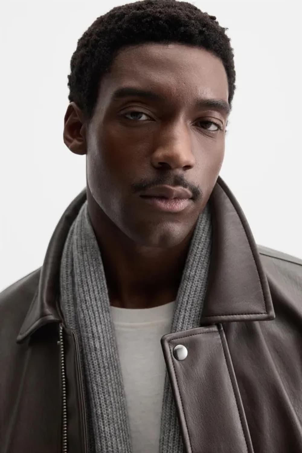 자라 페이크 레더 브라운 자켓 상품이미지1