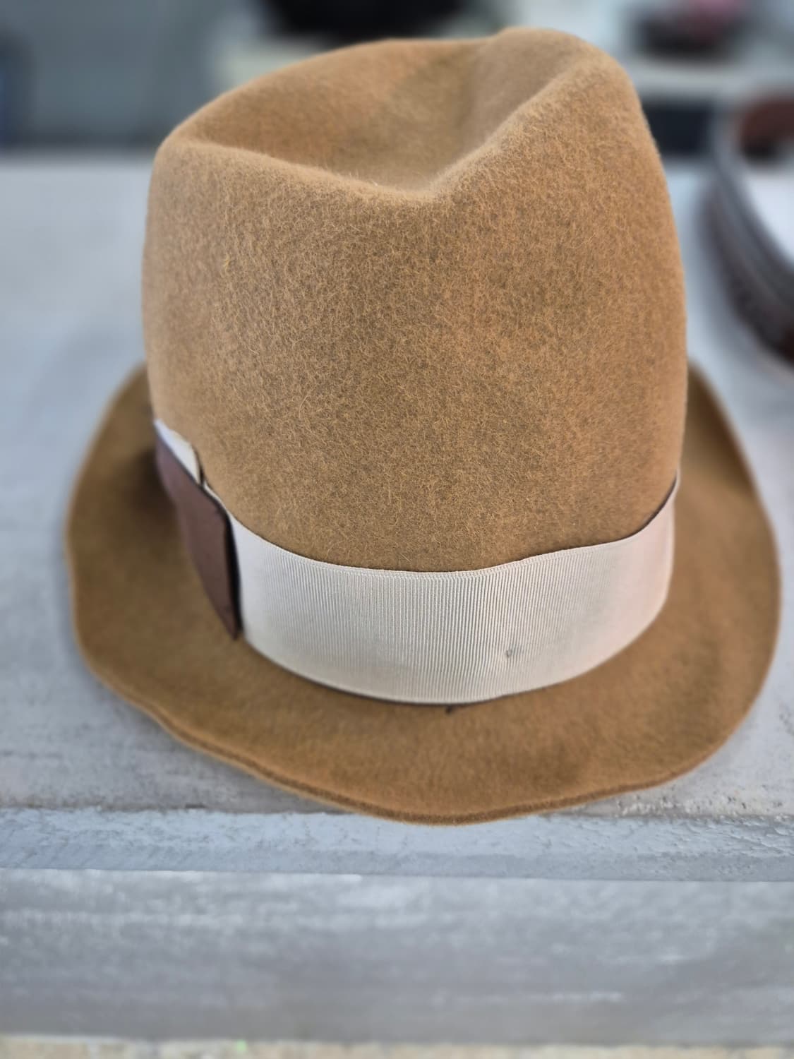 Borsalino 페도라 카멜색 상품이미지3