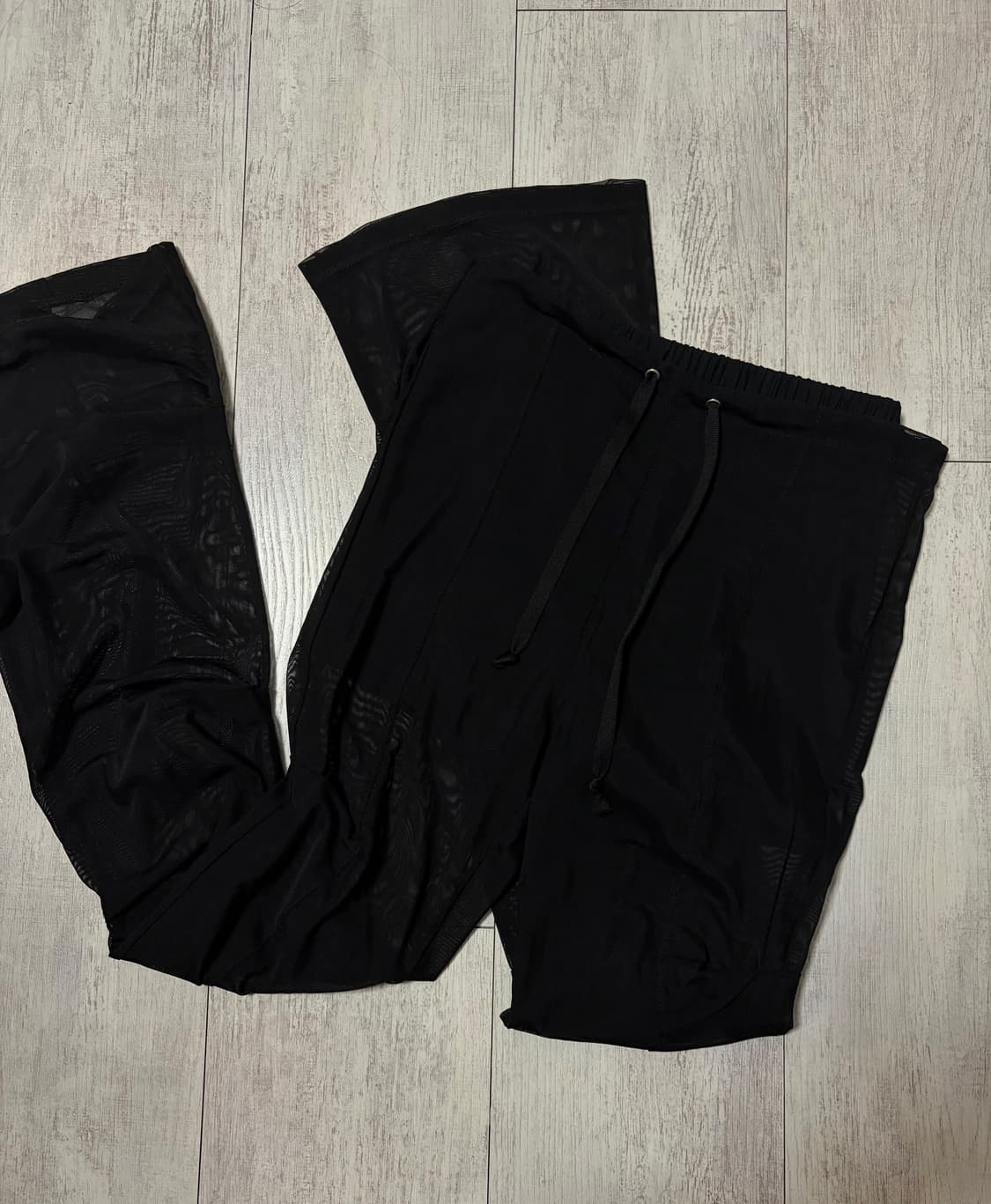 오호스 sheer over tuck pants 상품이미지1