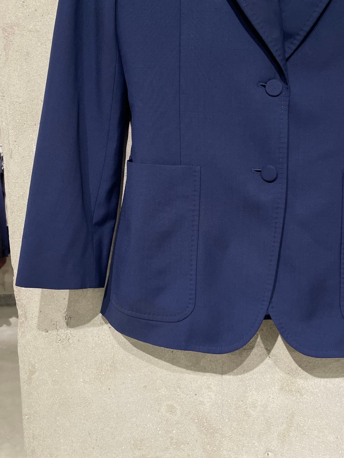 구찌 네이비 패치 포켓 2B 울 블레이저 상품이미지4