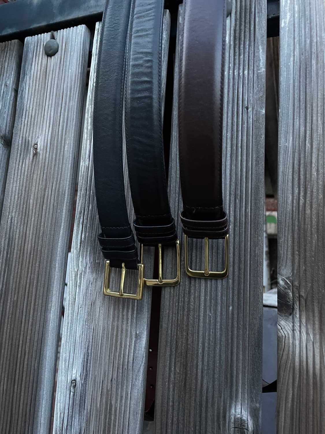 00s Old Coach Leather Brass Belt 상품이미지2