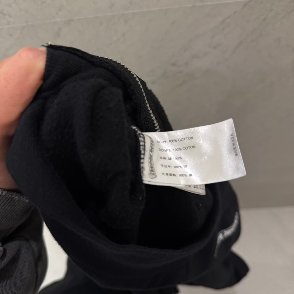 크롬하츠 버티컬 후드집업 L 상품이미지3