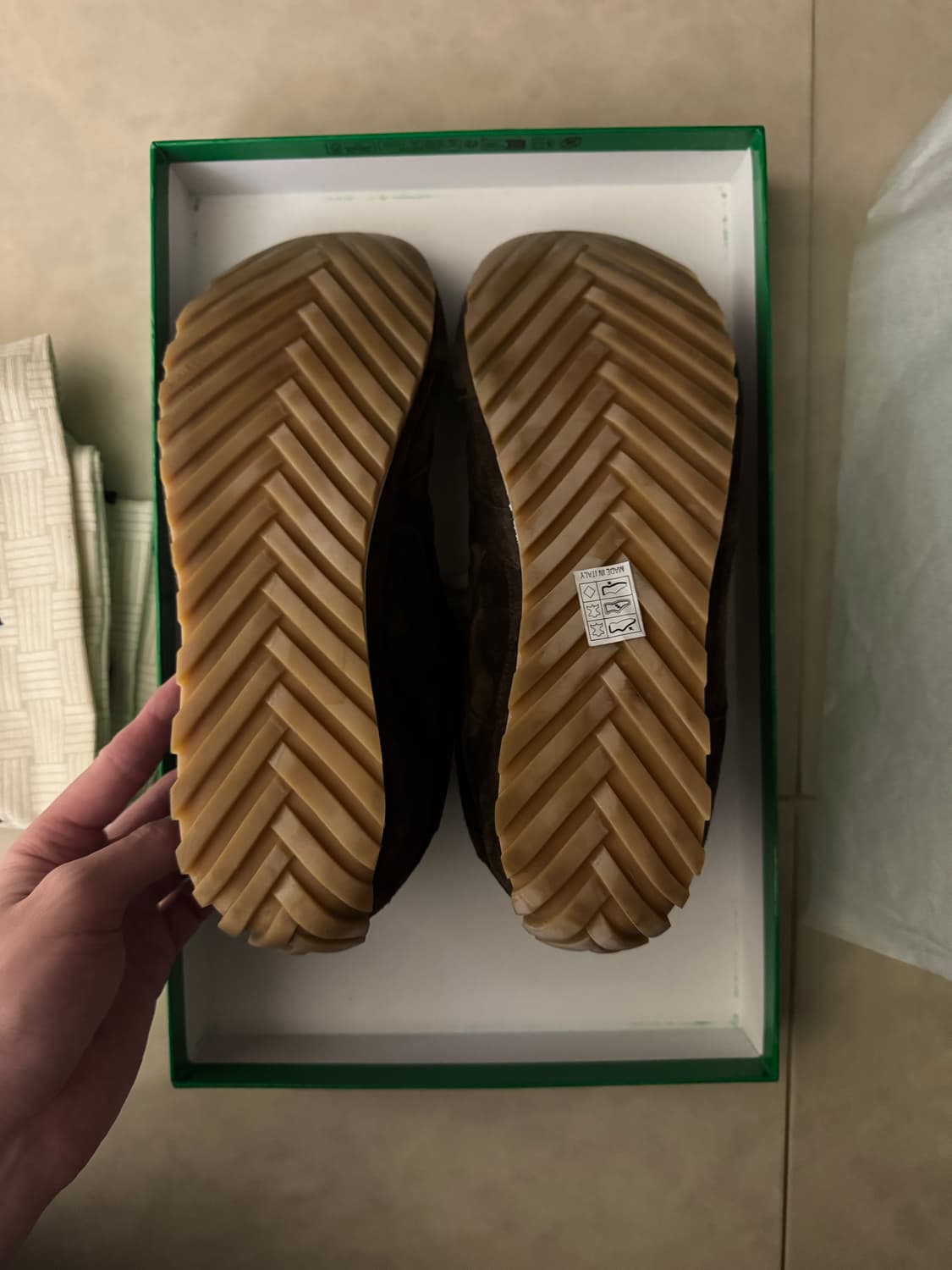 보테가베네타) 브라운 오르빗 플래시 스니커즈 42 상품이미지4