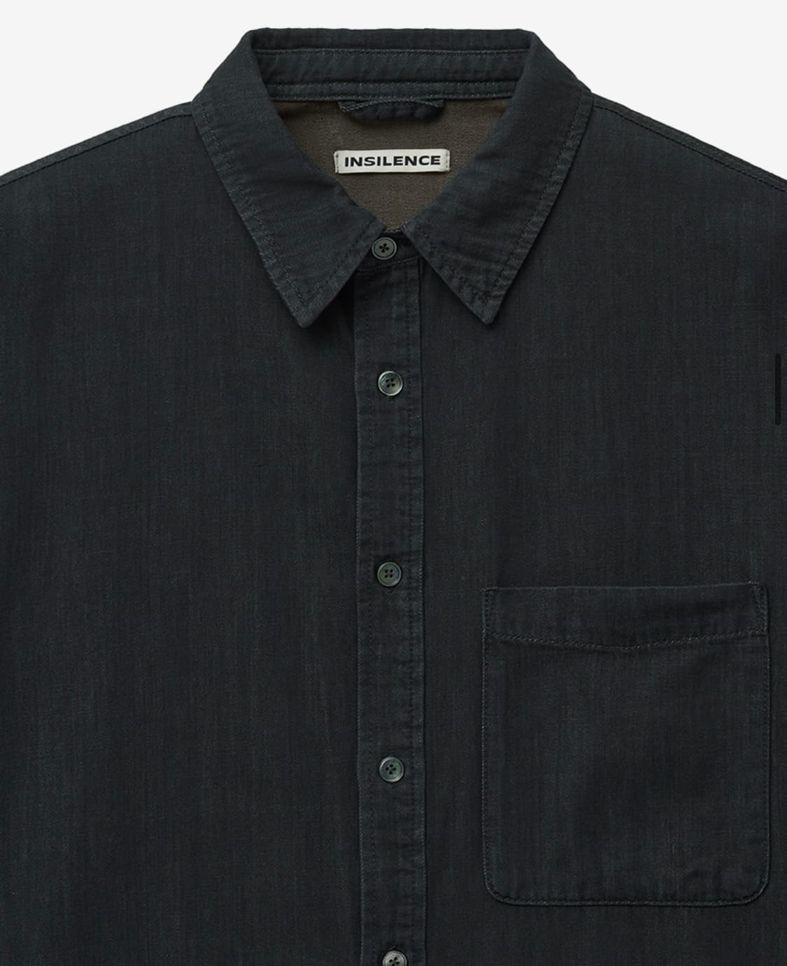 인사일런스 빈티지 워시드 데님 셔츠 MUD GREY L사이즈 상품이미지3