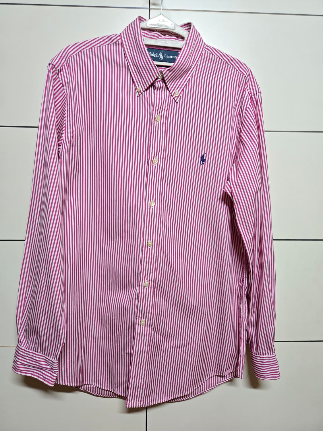 폴로 랄프로렌 정품 커스텀핏 핑크스트라이프 셔츠 상품이미지2
