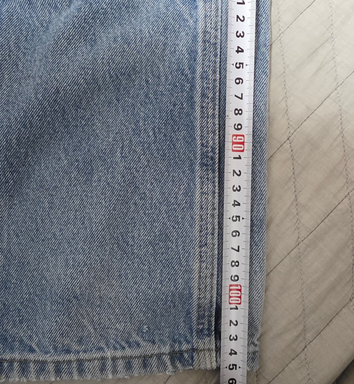 [38X32] 빈티지 칼하트 더블니 데님 릴렉스핏 트래쉬드 B-10 상품이미지10