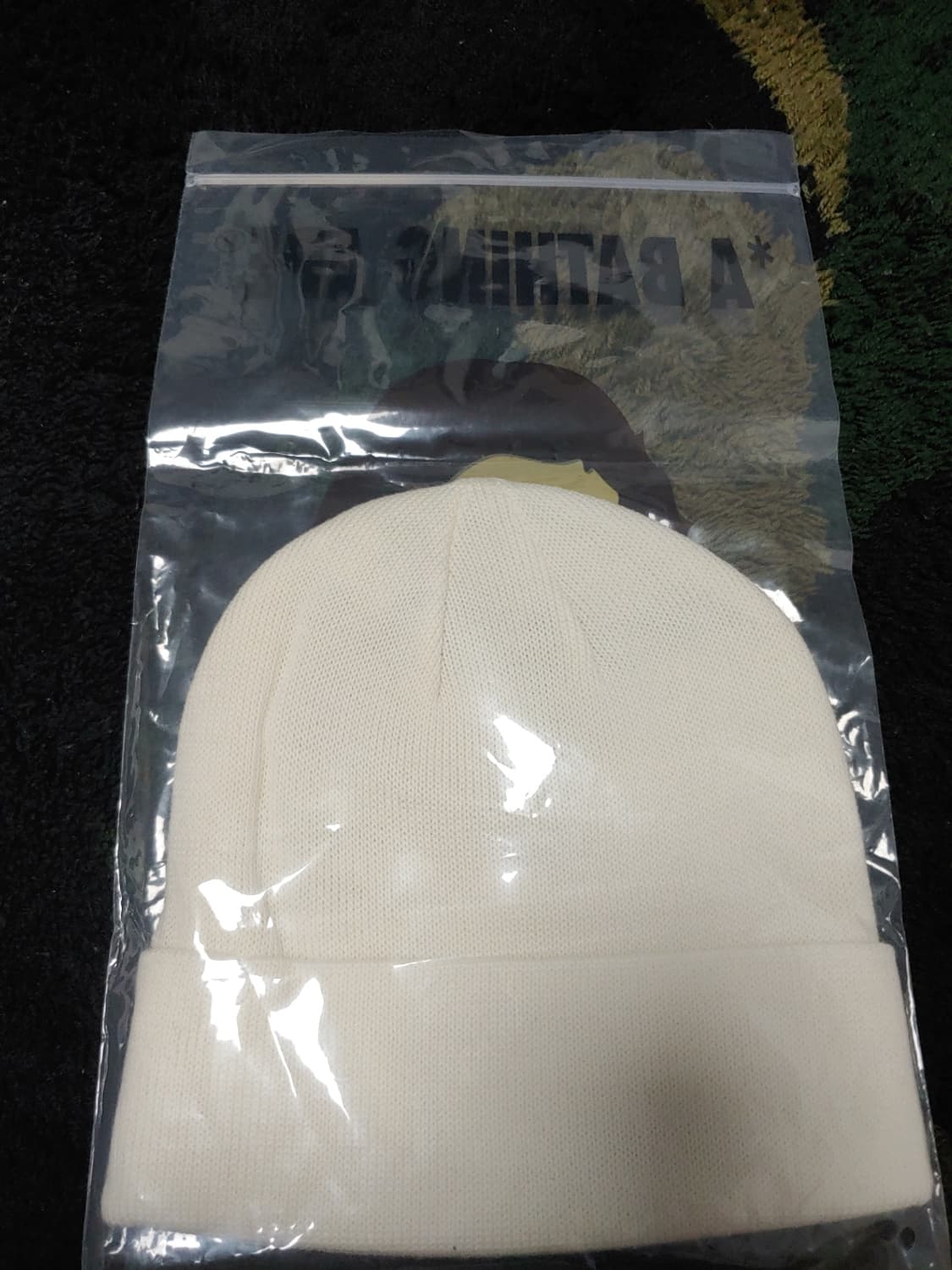 [OS] 베이프 X DSMG 스토어 미니사루 DSMG 로고 비니 아이보리 상품이미지3