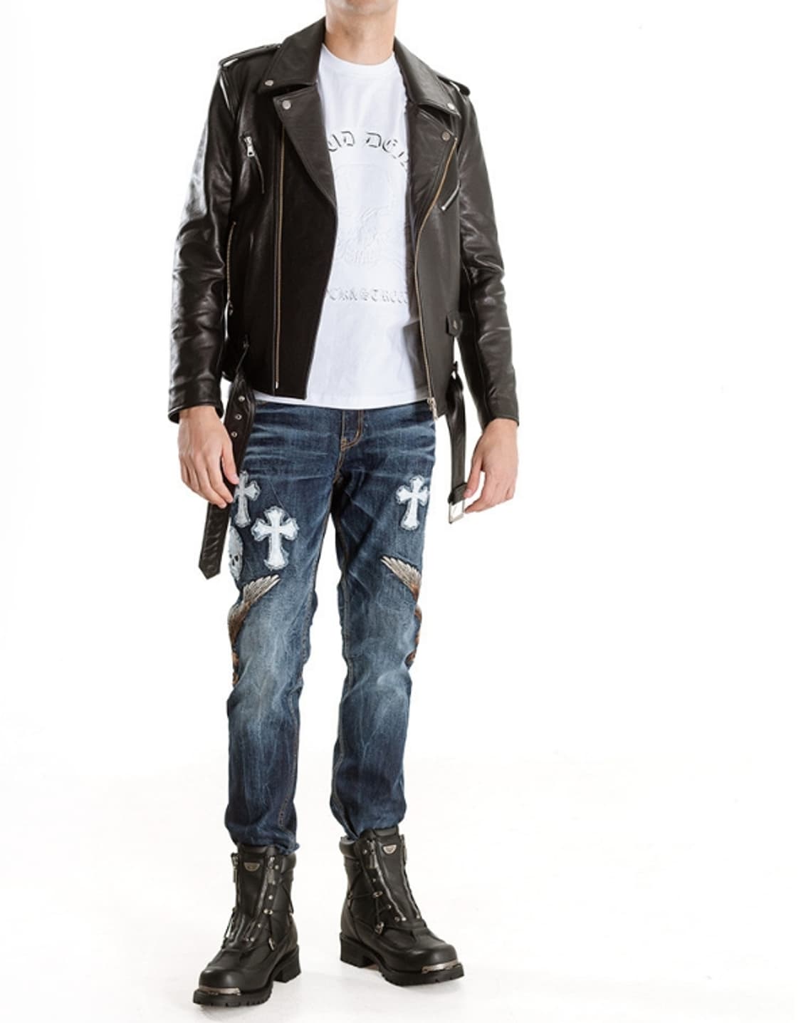 크로스 윙 스트레이트 워싱진  상품이미지1