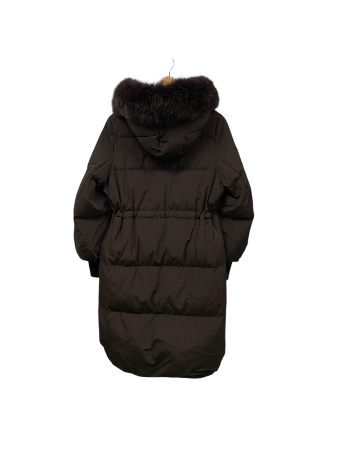 빈폴 여성 여우털 구스 롱패딩(브라운) M  상품이미지3