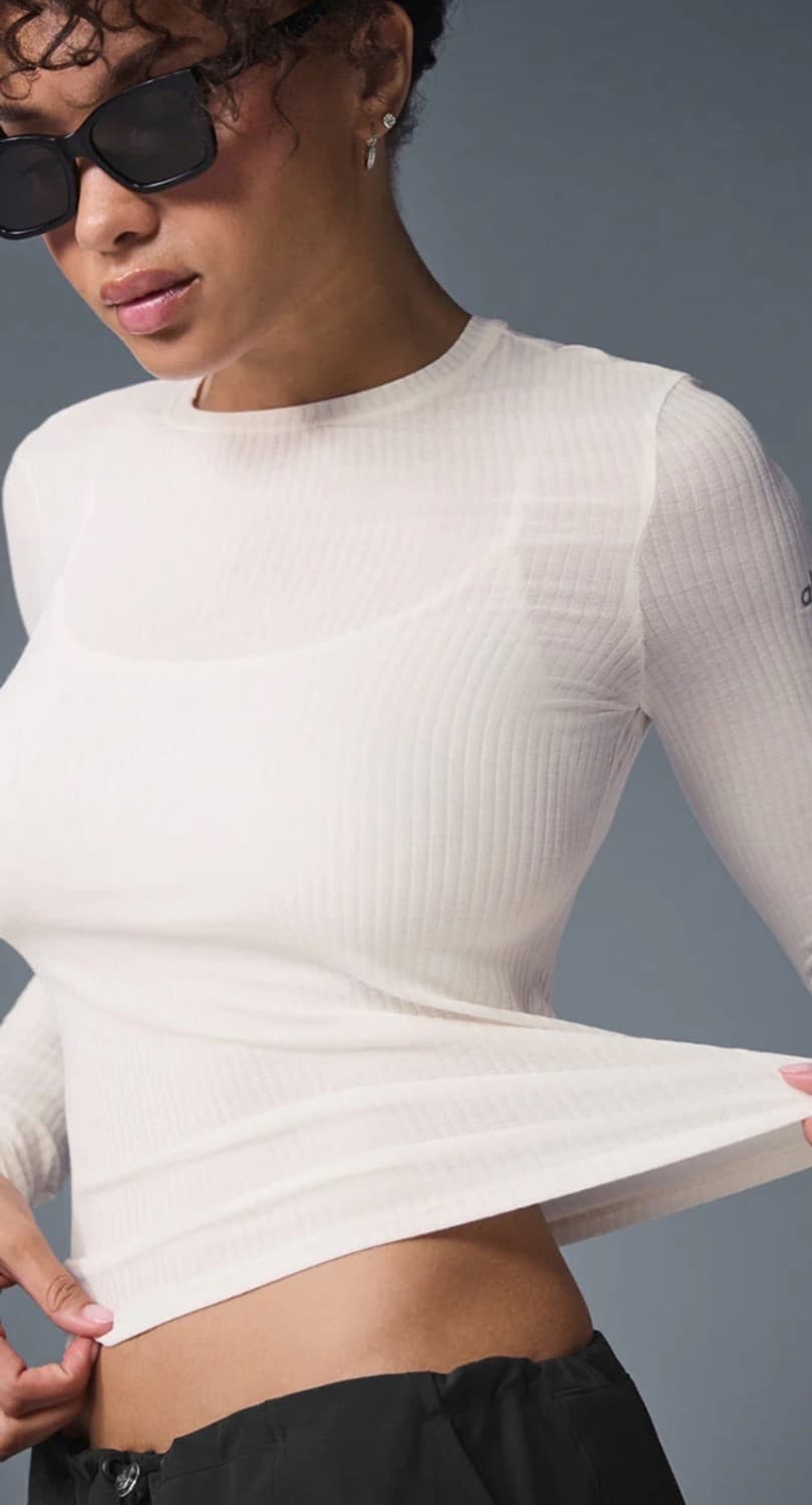 알로요가 ALO 요가 Ribbed Sea Coast Long Sleeve 상품이미지1