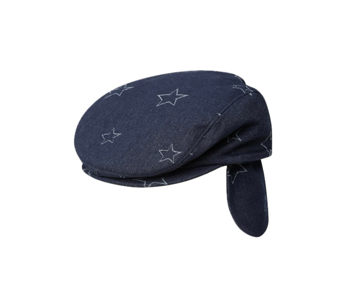 프라블럼올웨이즈 스타리 이어플라이 데님 베럿 헌팅캡 상품이미지1
