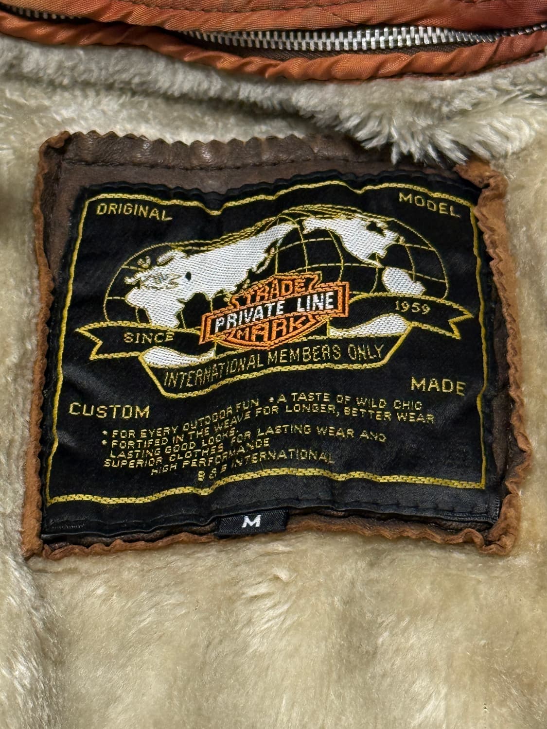 빈티지 양가죽 봄버자켓 M (실사있음) 상품이미지9