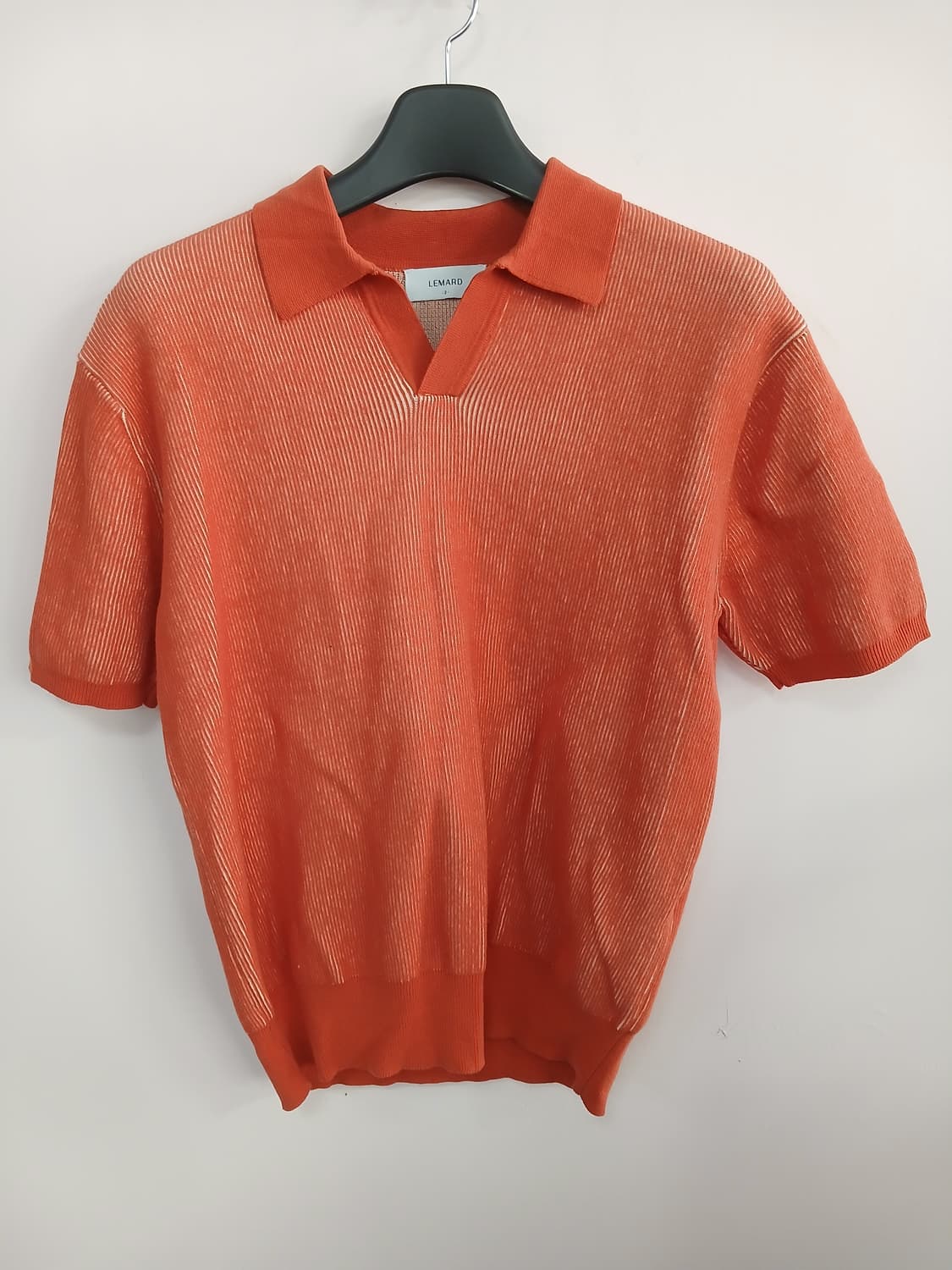 리마드 오렌지 반팔 니트 폴로티 상품이미지2