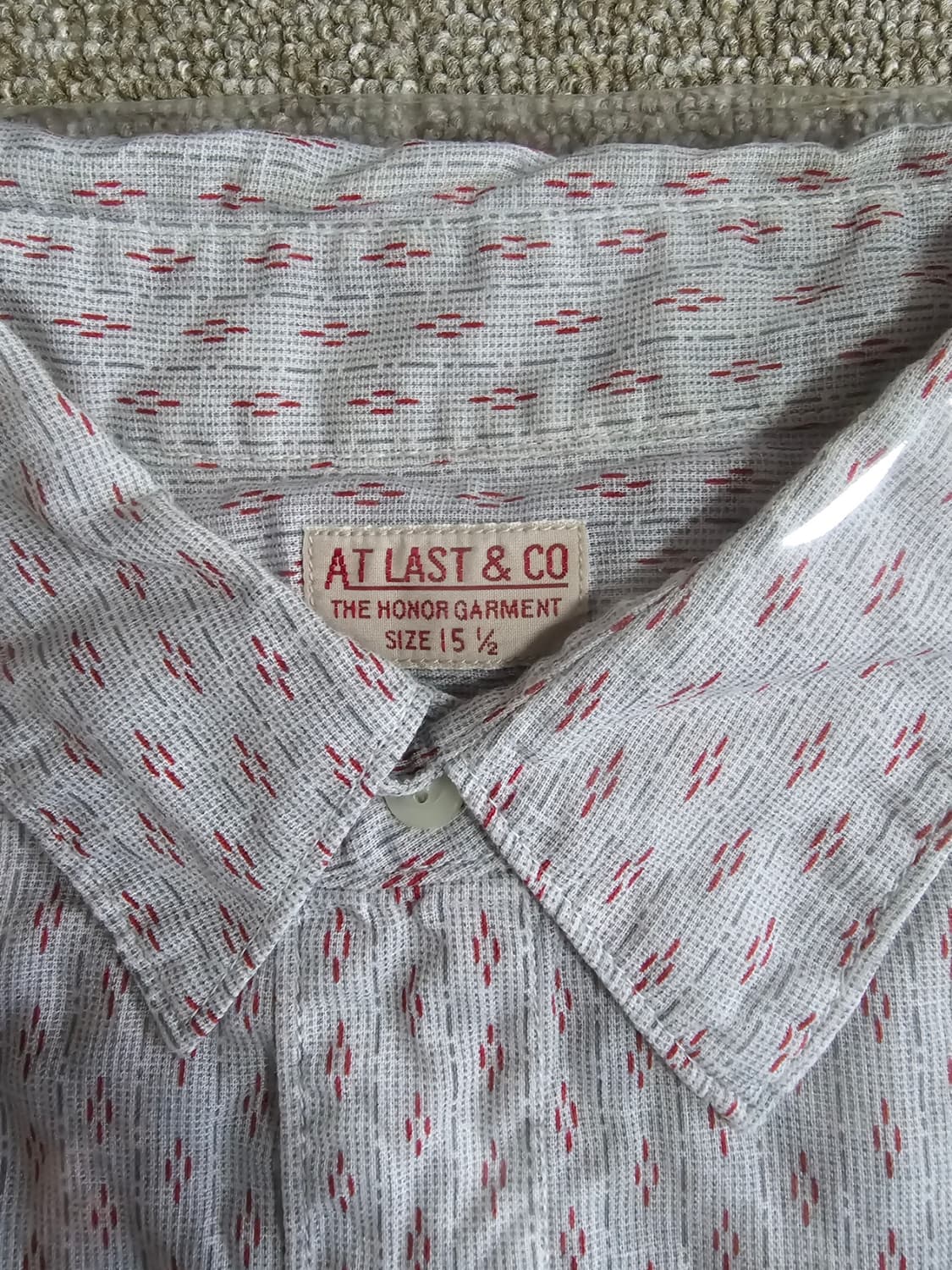 타임원클로딩 엣라코 패턴 드레스 셔츠 15H 부처프로덕트 엣라스트 드레스 상품이미지2