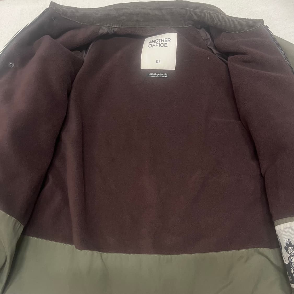 어나더오피스 네오 브리티쉬 자켓 올리브 상품이미지3