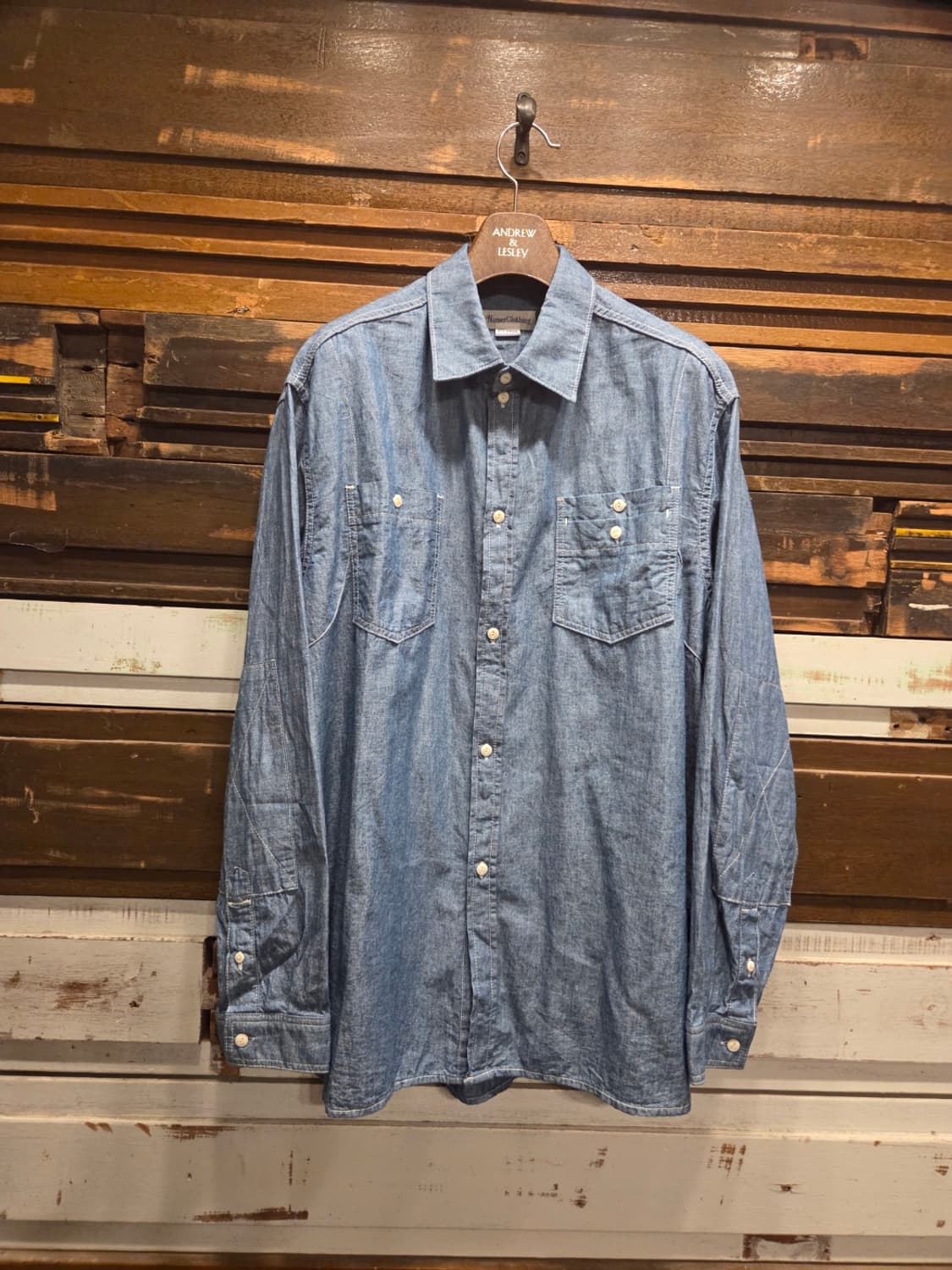 네이머클로딩 샴브레이셔츠 상품이미지1