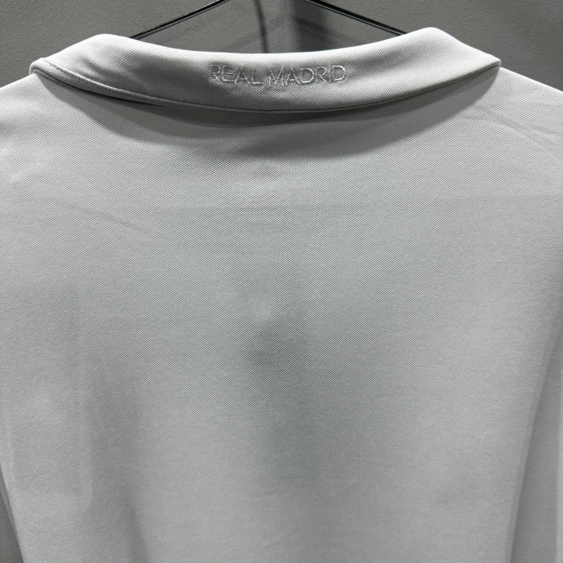 2XL 아디다스 레알마드리드 축구팀 레트로 유니폼 롱슬리브 긴팔 카라 티 상품이미지4