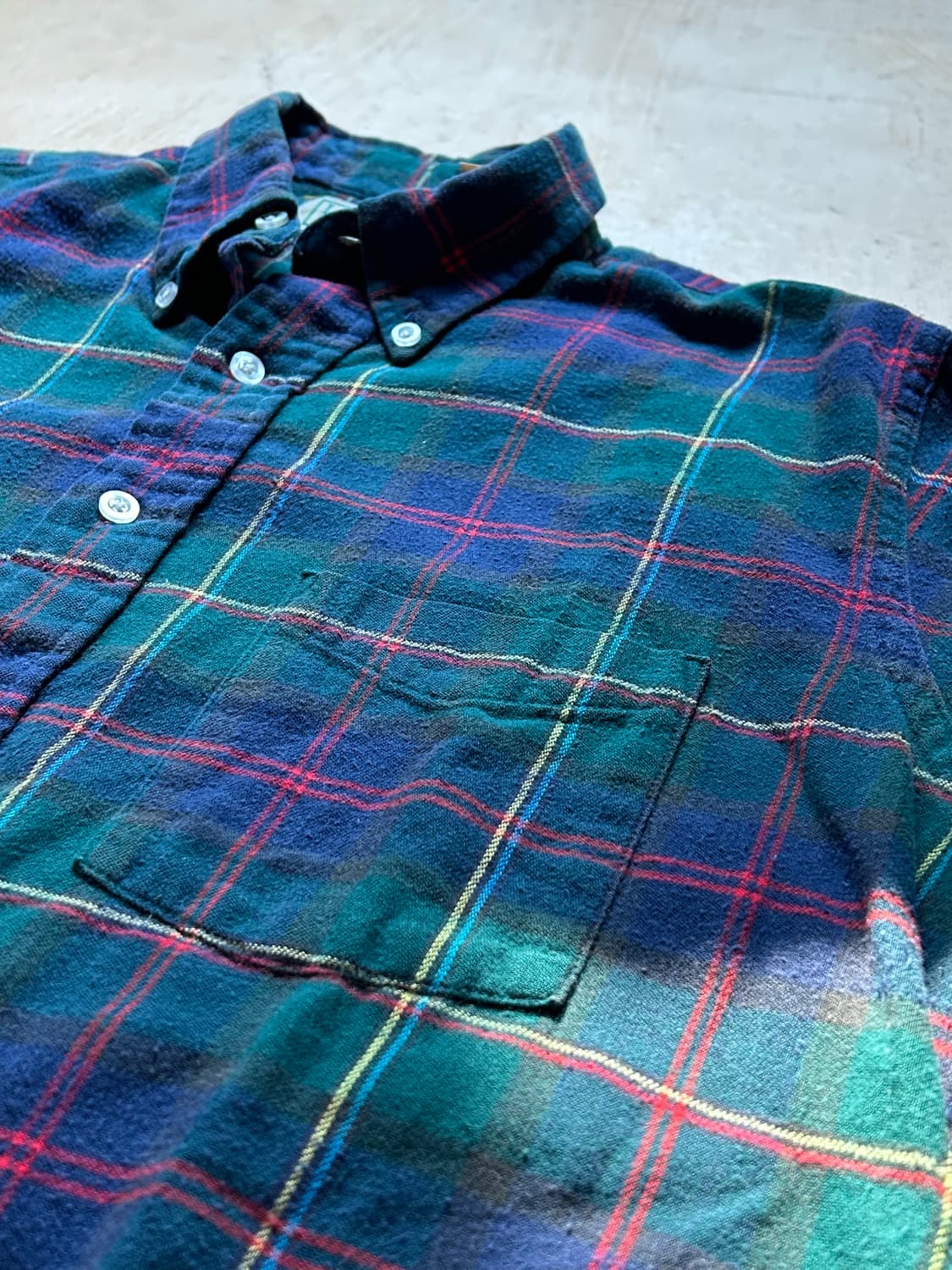 90s 엘엘빈 플란넬 체크 셔츠 Made in USA 상품이미지5