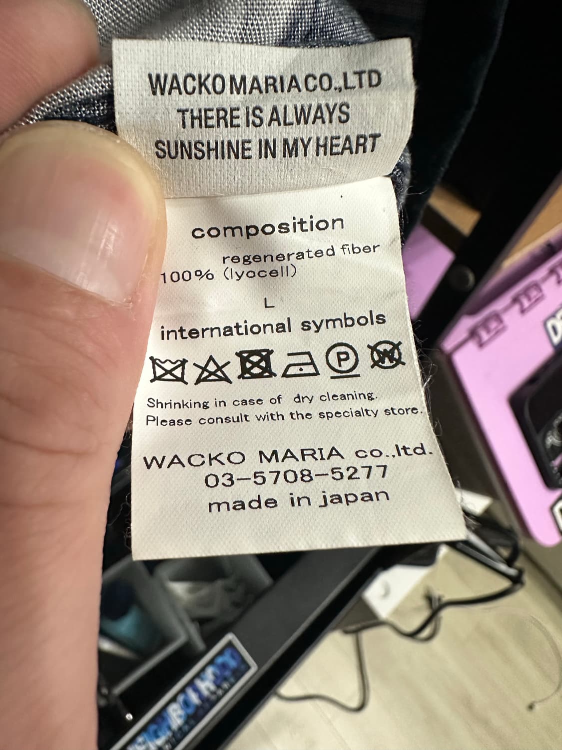 와코마리아x56tattoo 하와이안 네이비 L 상품이미지5