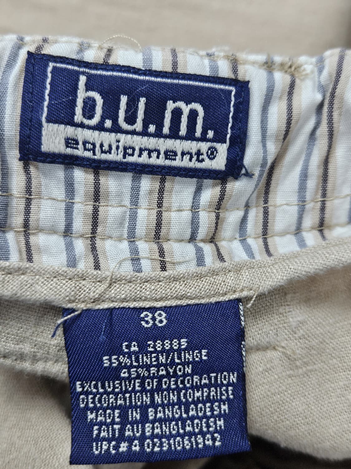 B.U.M 이큅먼트 린넨 카고 워크 팬츠 ( 38" ) / 10167 상품이미지7