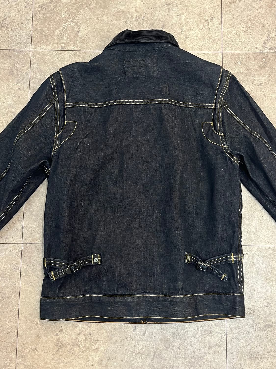 후아유 골덴 카라 데님 자켓 M #csz2992 상품이미지8