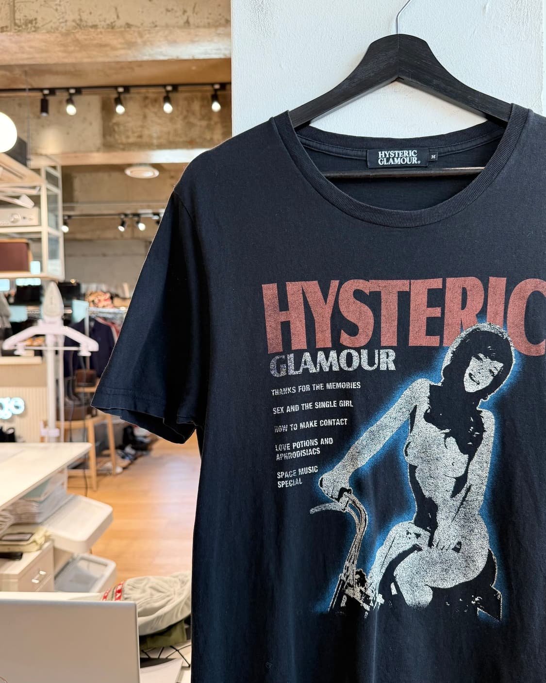 히스테릭 글래머 블랙 바이크걸 하프티  상품이미지4