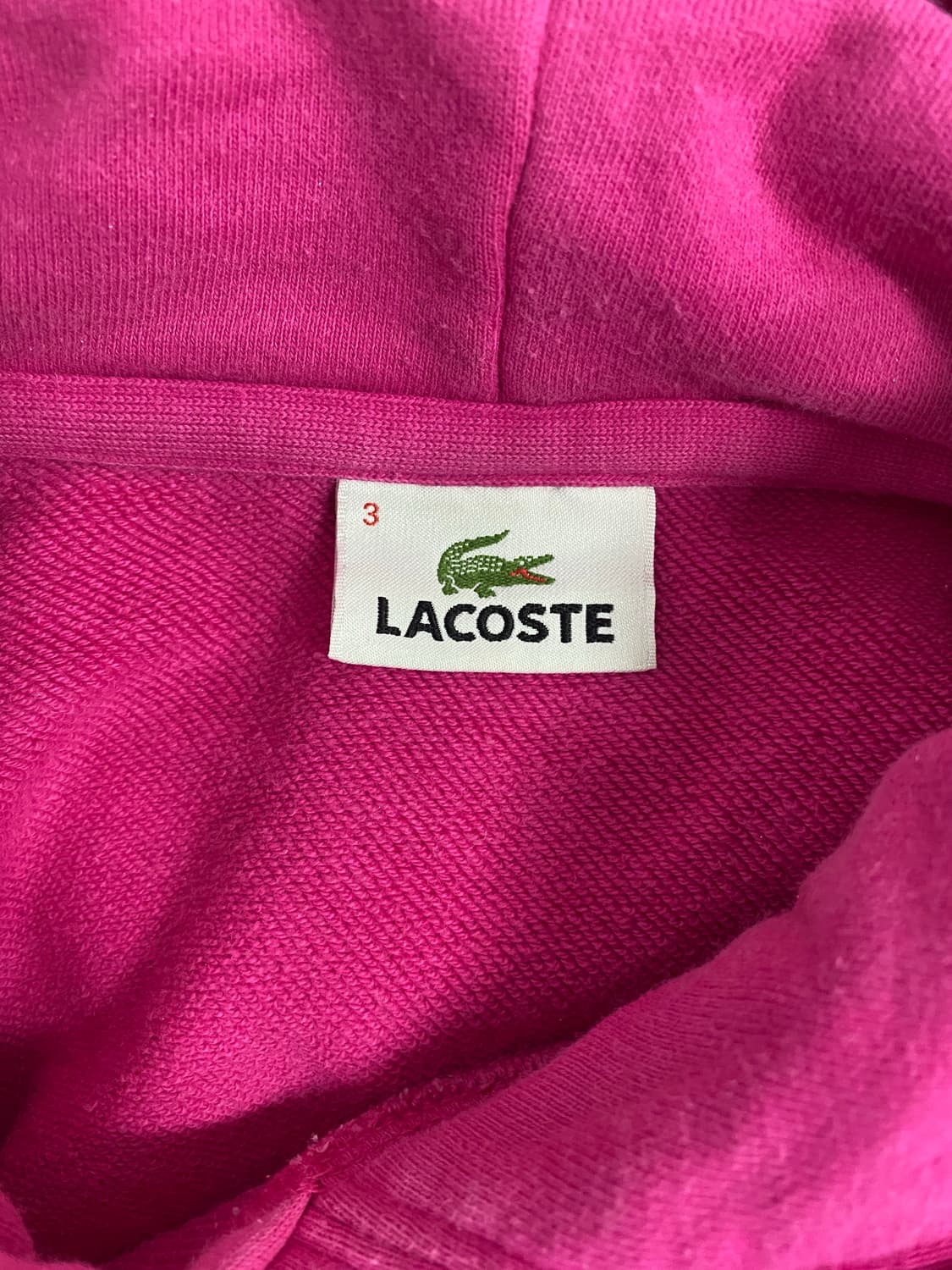 라코스테 빅로고 핑크 후드티 3 <227> 상품이미지3