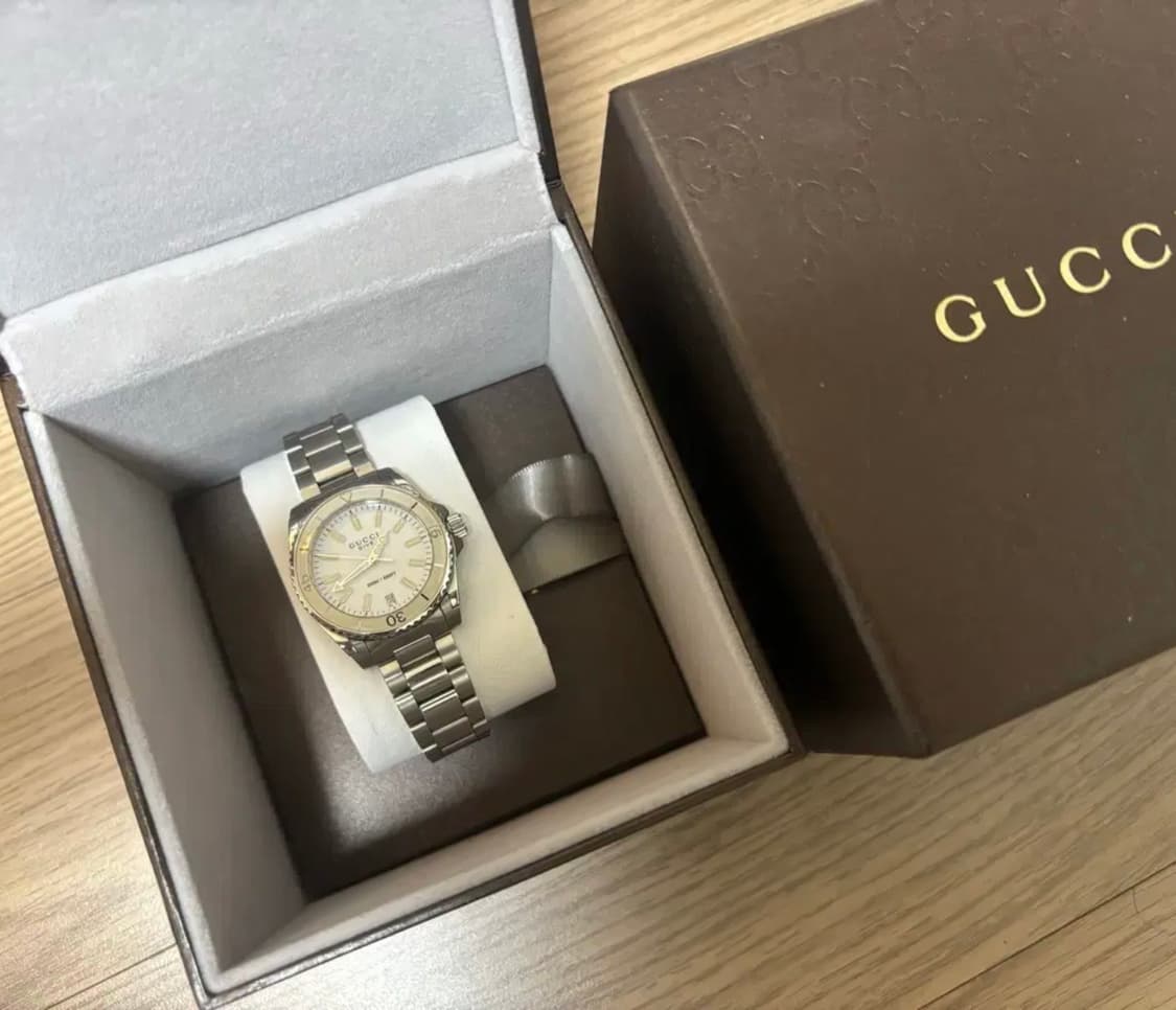 구찌 다이브 시계 여성시계 메탈시계 32mm 상품이미지5