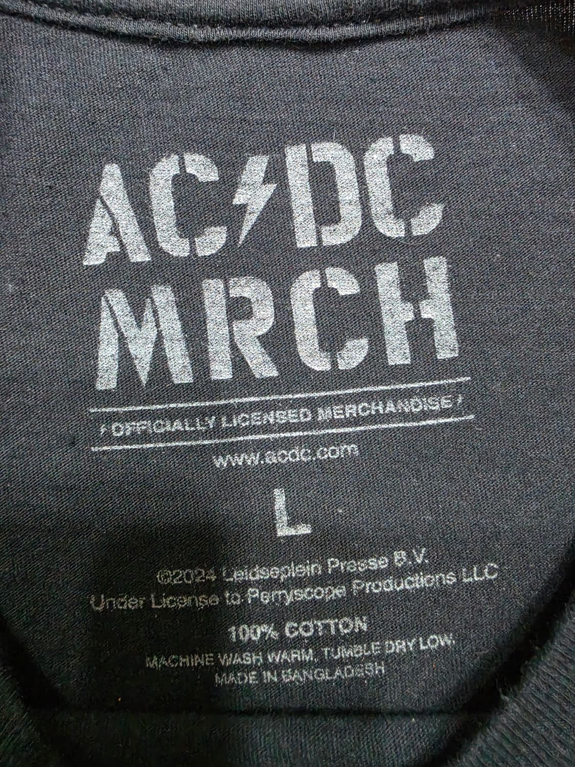 ACDC PWR UP EU 2024 유럽투어 밴드티 락밴드티 반팔티 L 상품이미지9