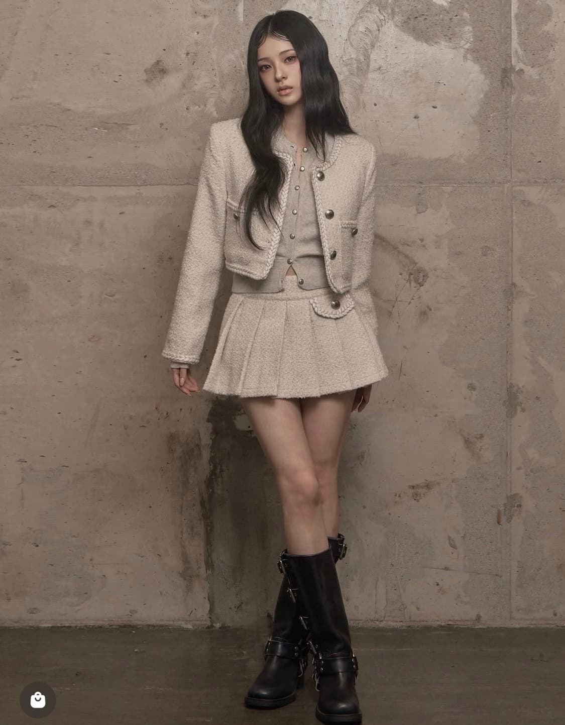 카키포인트 트위드 셋업 상품이미지1