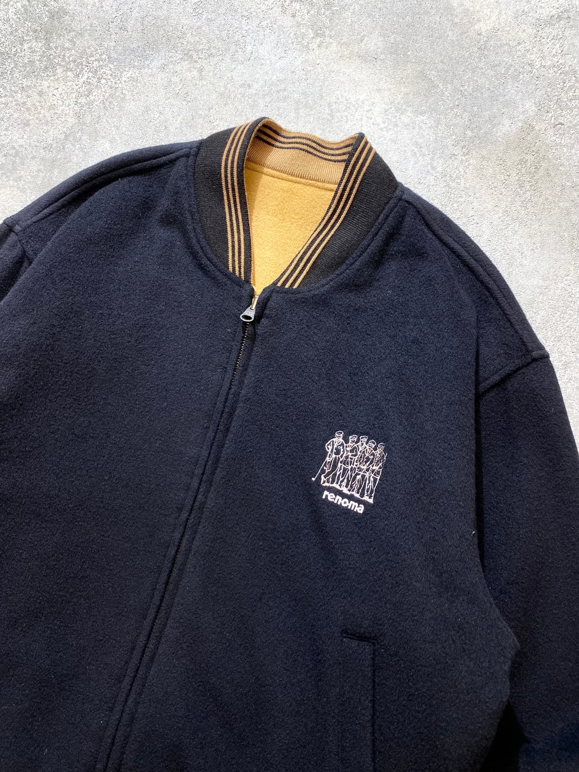 [M] 90s renoma sport 레노마 리버서블 울 블루종 상품이미지4